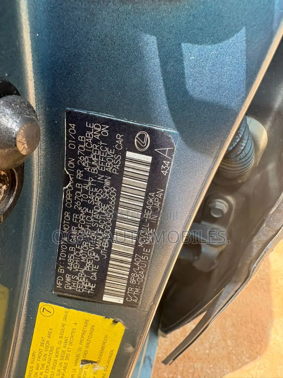 Lexus ES 2004 Green