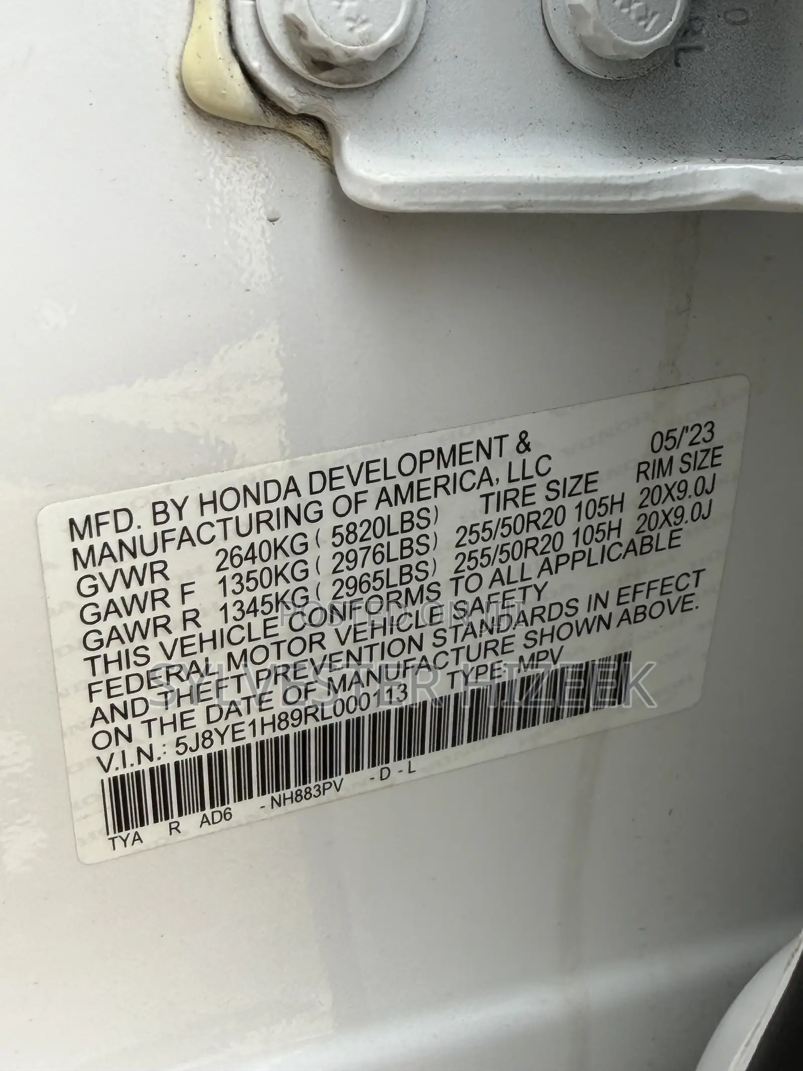 Acura MDX 2023 White