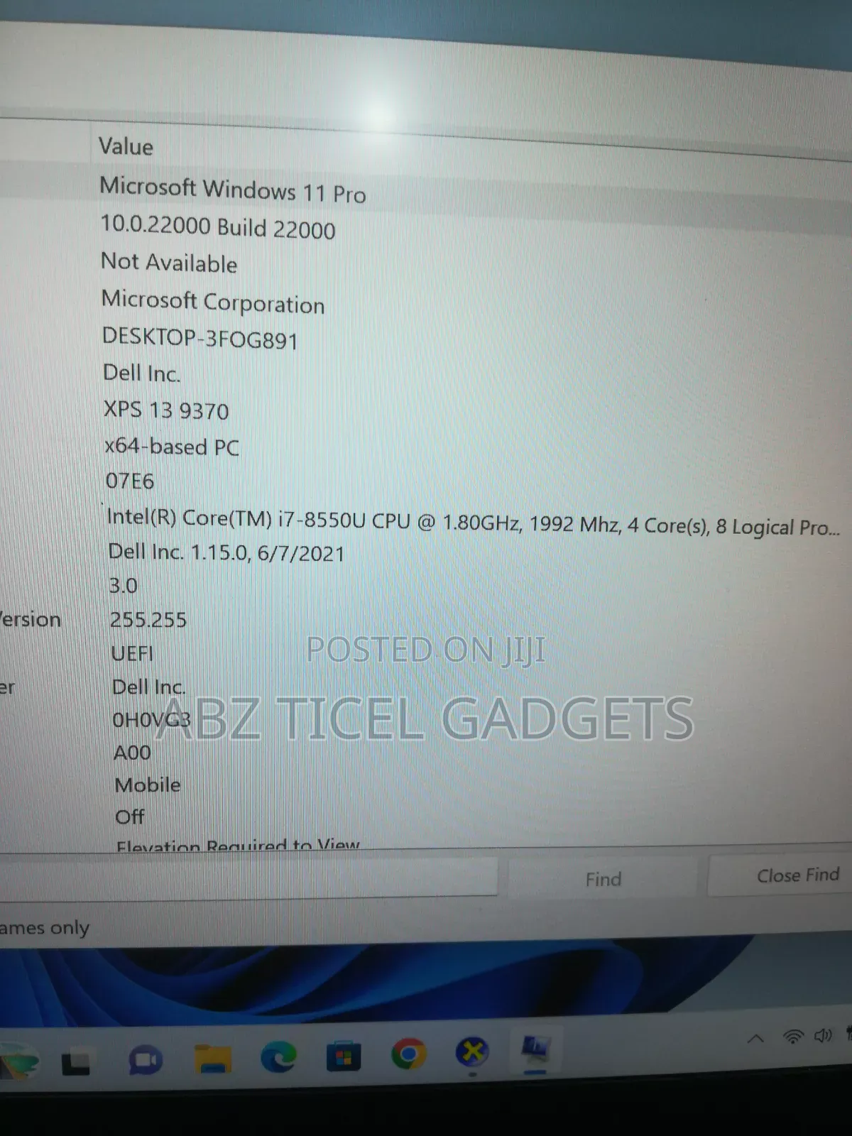 Laptop Dell XPS 13 8GB Intel Core i7 SSD 256GB