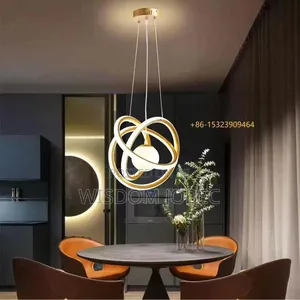 Chandelier Features Intersecting Led