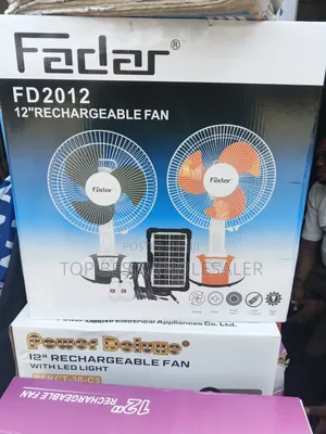 Rechargeable Solar Fan Table Top 12inches Best Choice