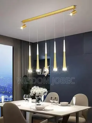 Chandelier Features Intersecting Led