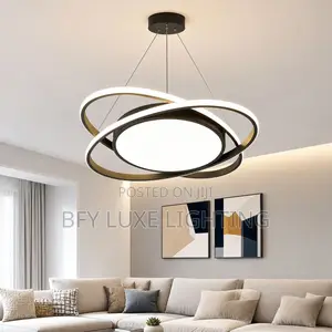 Luxury Orbit Ring Led Chandelier – Modern Circular Pendant Light