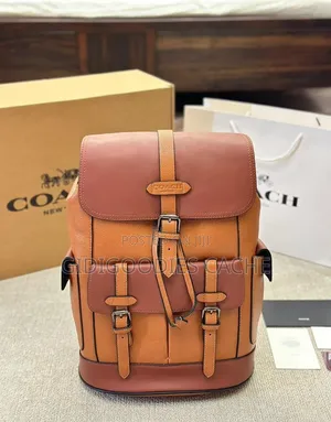 Leather Flap Coach Hudson Backpack