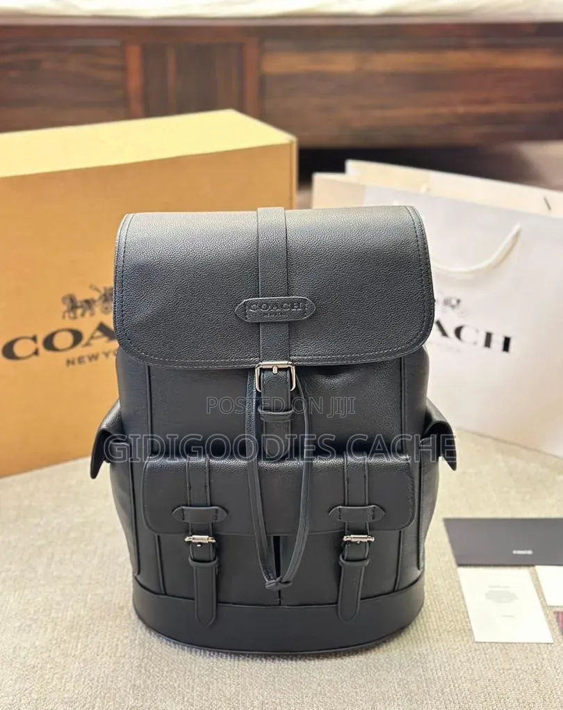 Leather Flap Coach Hudson Backpack