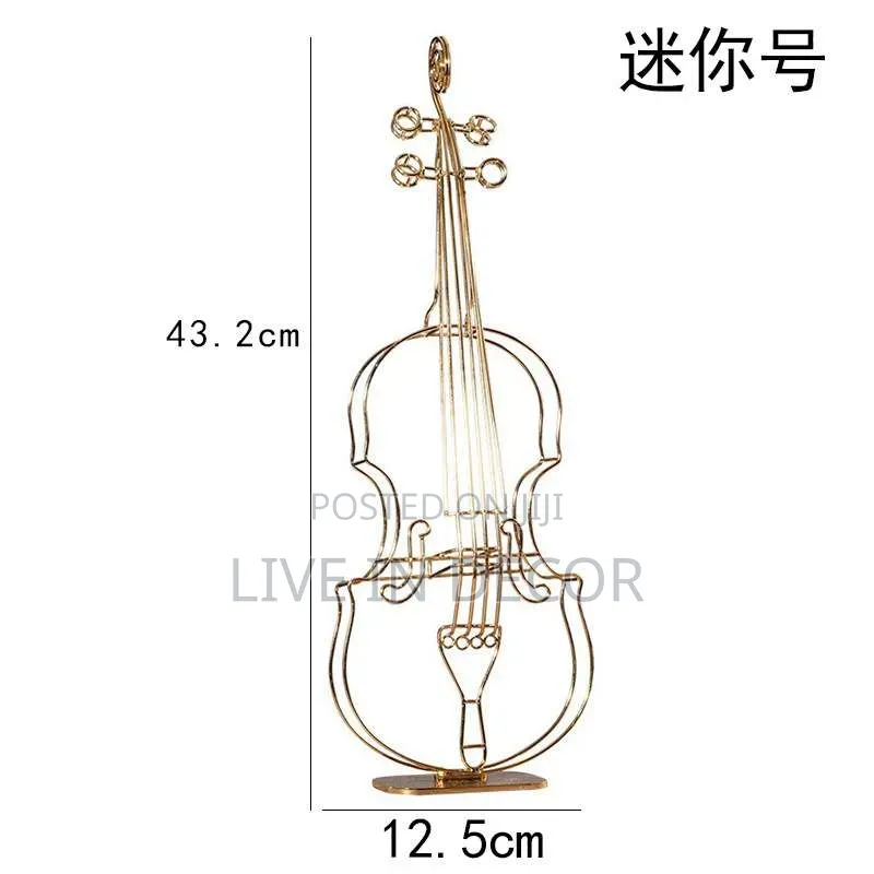 Violin Gold Statue