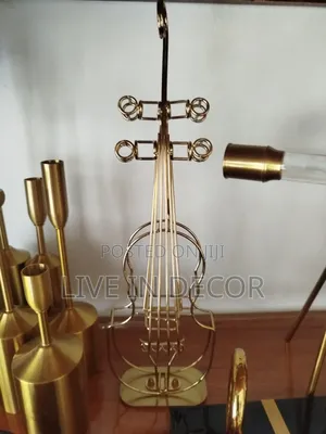 Violin Gold Statue