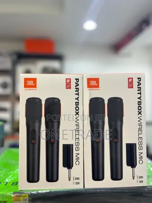 JBL Partybox Wireless Mics Featuring a Dual-Channel Wireless Receiver