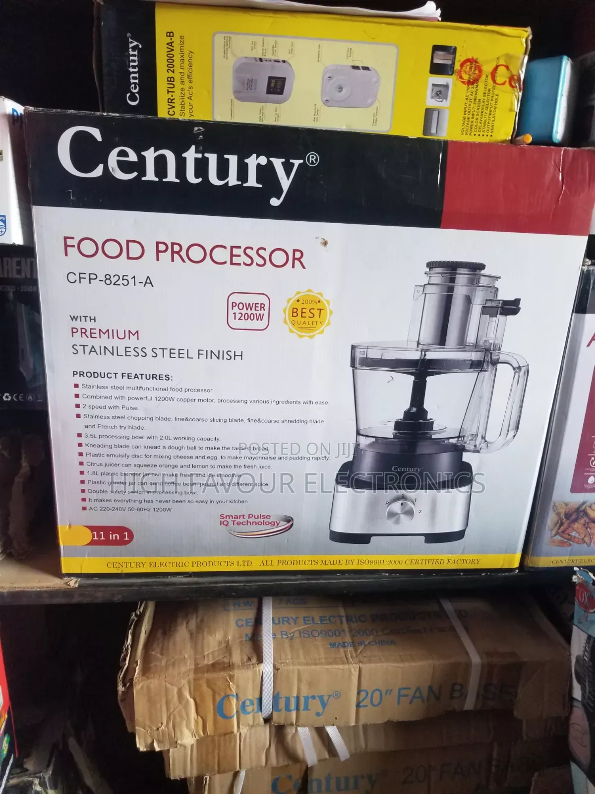 Century 1200 Watts Food Processor 11in1
