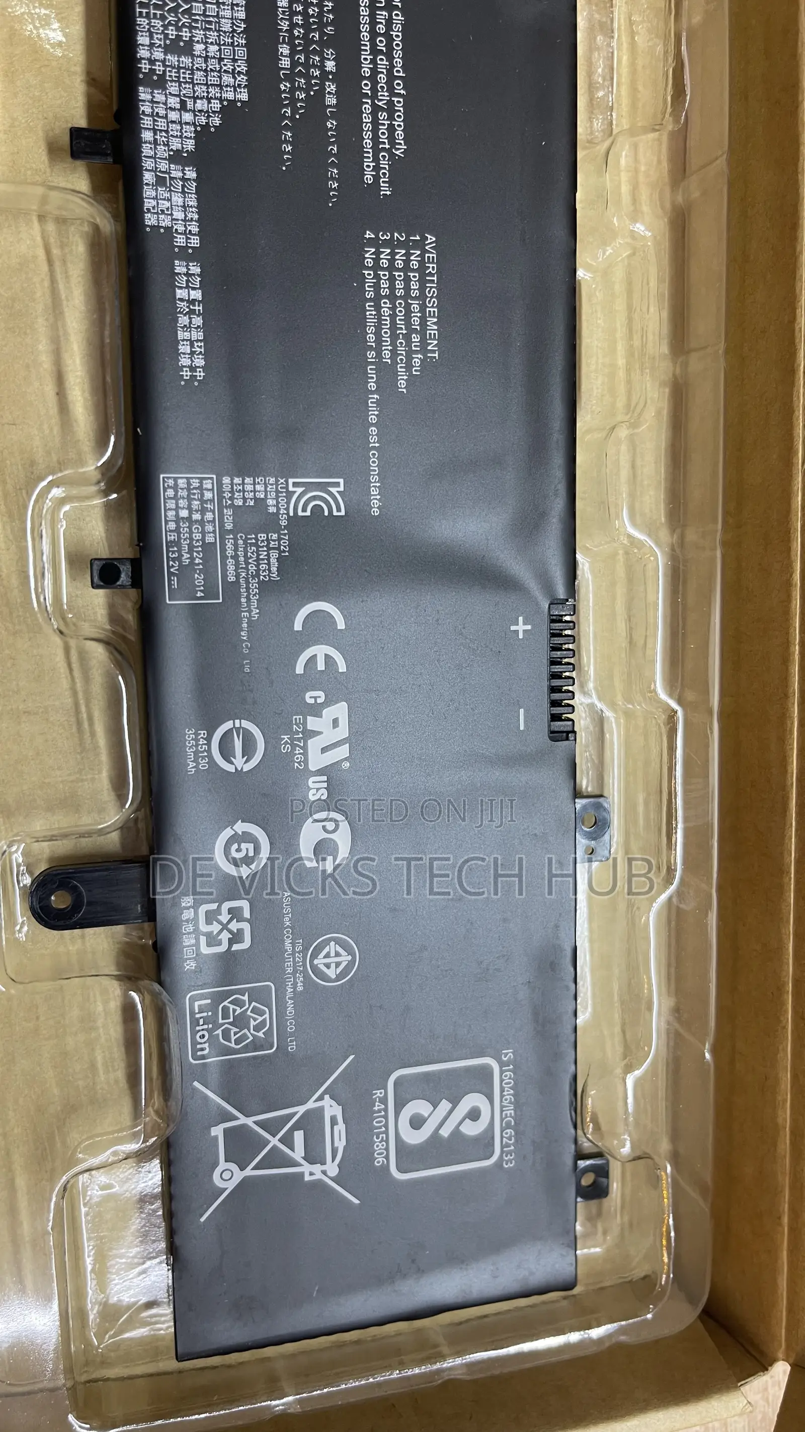 Original Asus B31n1632 Laptop Battery