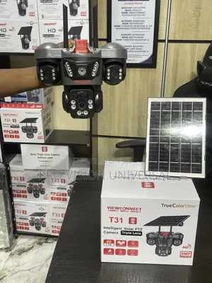 Solar Camera T31 4g 3lens 3view Security Camera 9mega Pixel