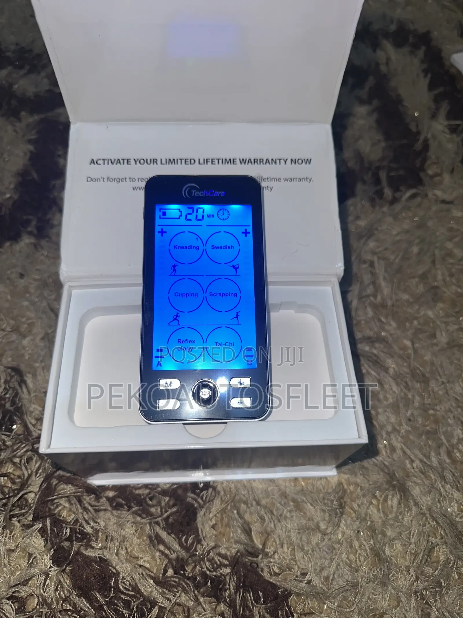 Techcare Massager Muscle Stimulator Device Tens Unit Plus 24