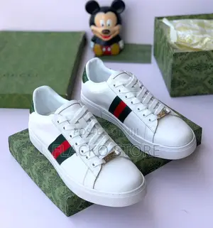 Original Gucci White Luxury Sneakers