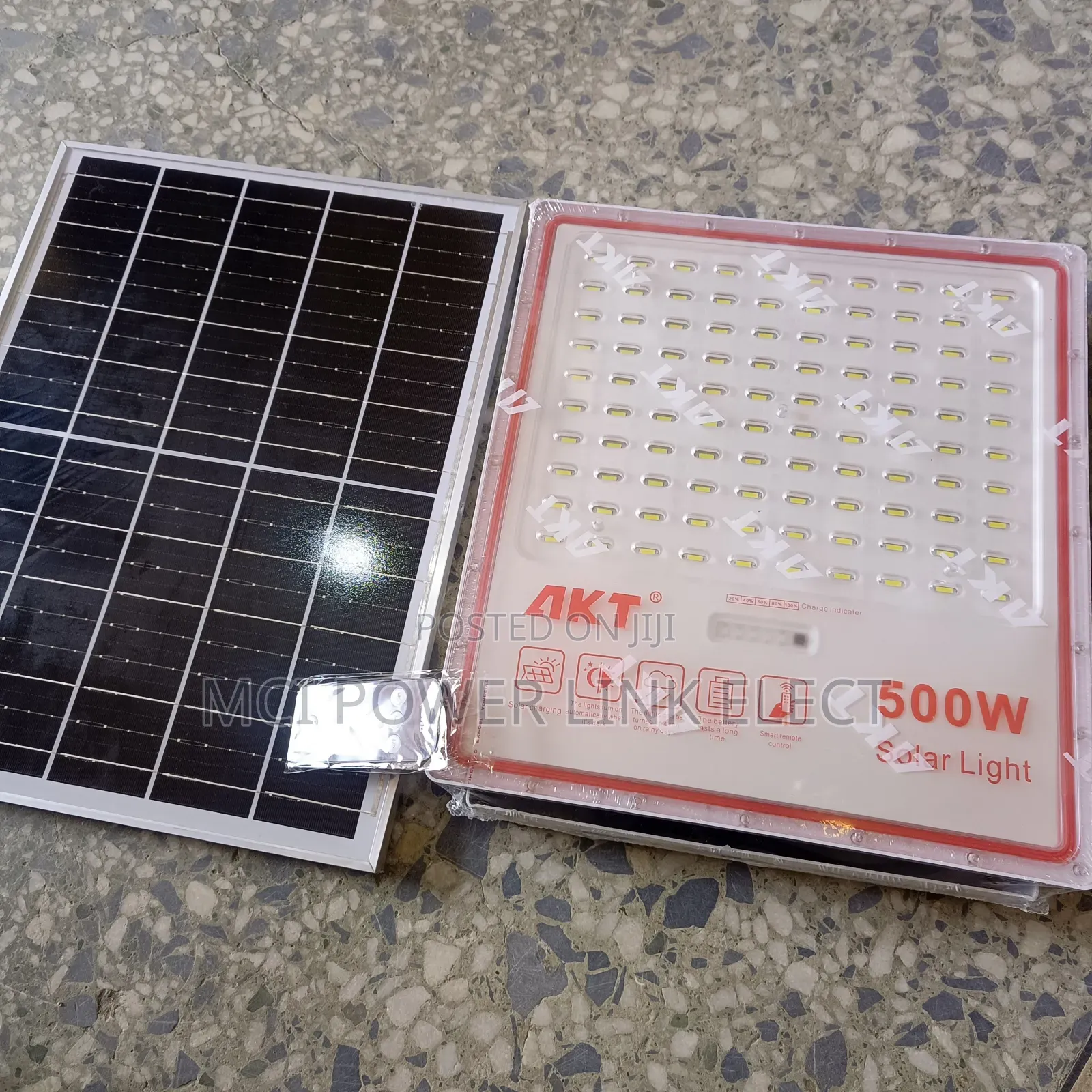500w Solar Floodlight Akt With Panel