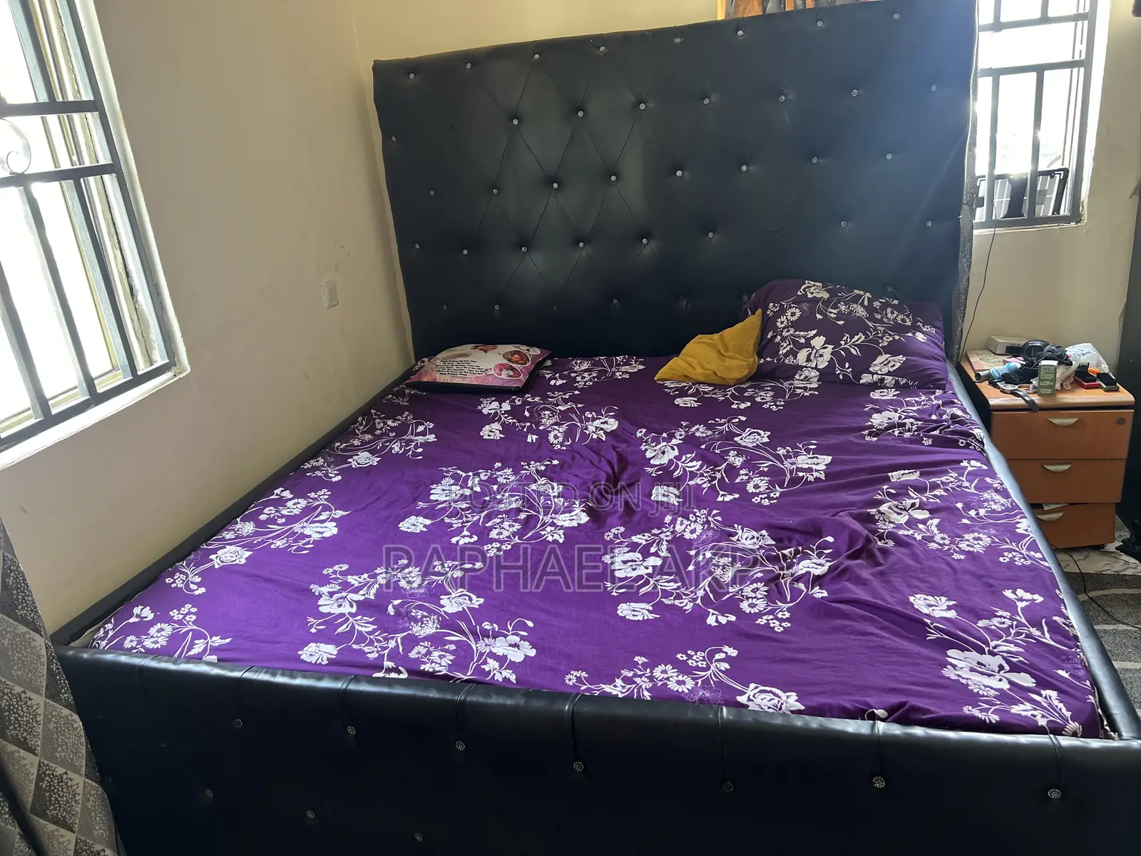 6 by 6 Bedframe and Mattress