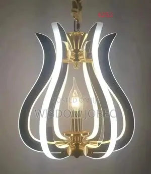 Chandelier Features Intersecting Led