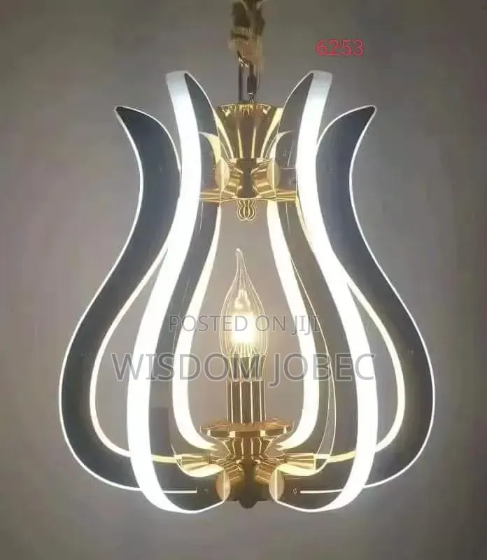 Chandelier Features Intersecting Led