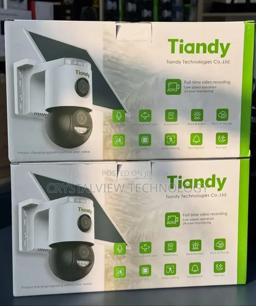 Tiandy 6mp Dual-Lens 4g Solar Powered Two-Way Audio Camera
