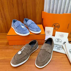Original High Quality Hermes Job Loafers in Suede