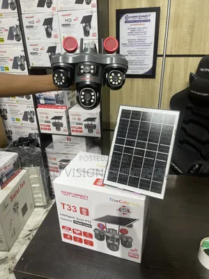 Solar Camera V380 3lens PTZ 12mega Pixel 4g