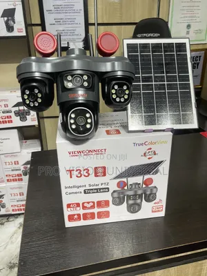 Solar Camera V380 3lens PTZ 12mega Pixel 4g