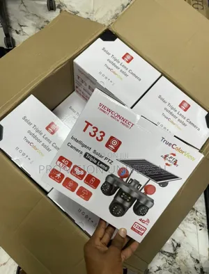 Solar Camera V380 3lens PTZ 12mega Pixel 4g