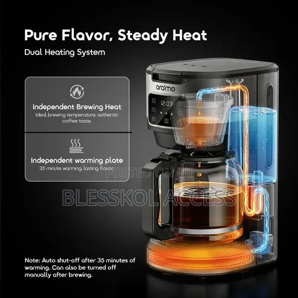Oraimo Brewdrip 1.5l Led Timer Control Drip Coffee Maker