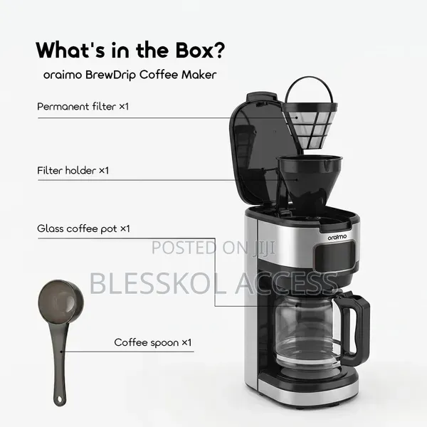 Oraimo Brewdrip 1.5l Led Timer Control Drip Coffee Maker