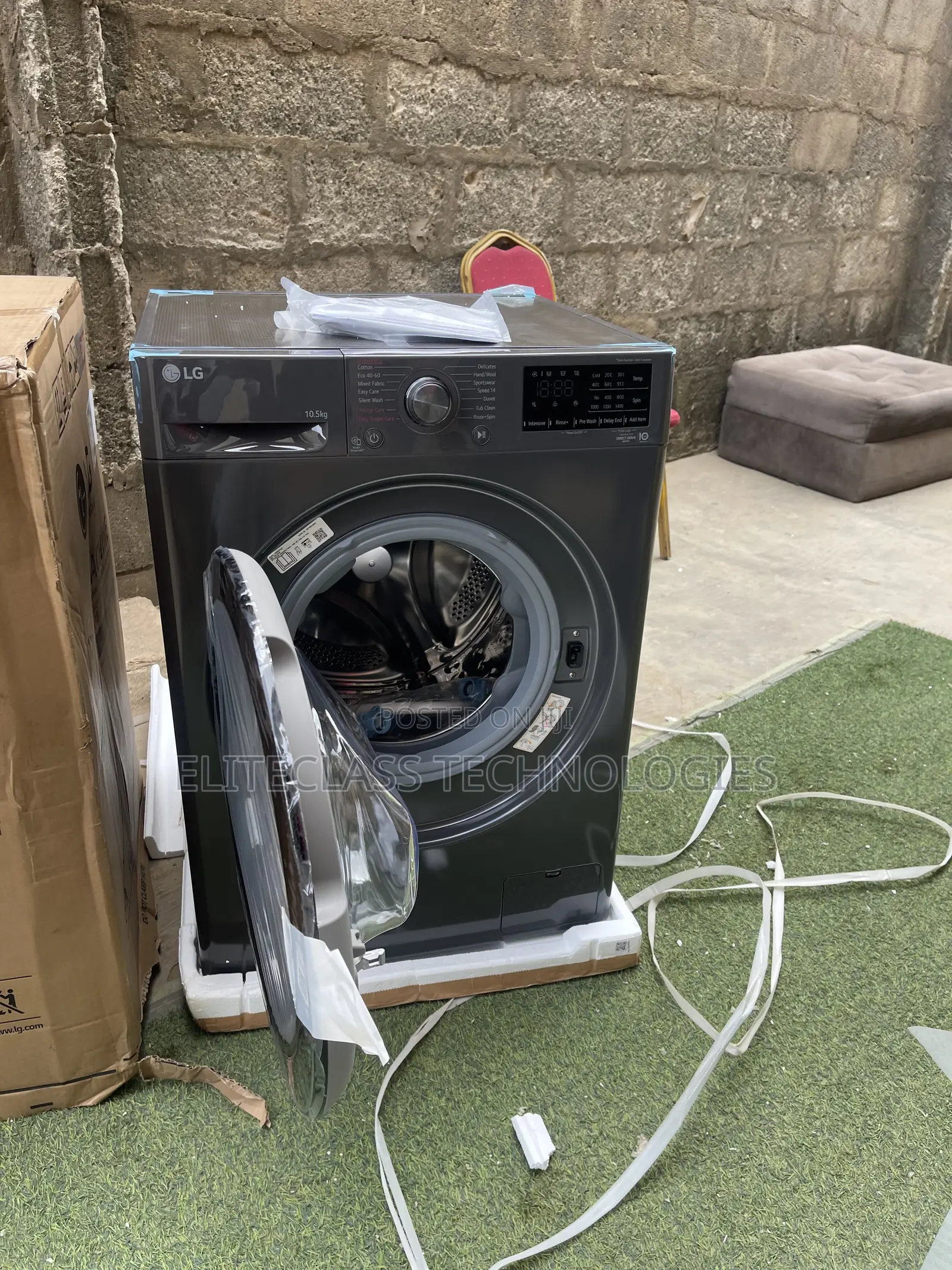 Lg 10.5kg Household Front Loading Washer