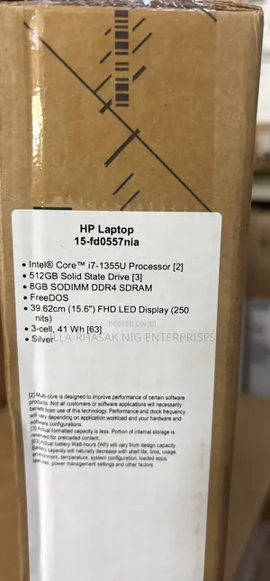 New Laptop HP 15 8GB Intel Core i7 SSD 512GB
