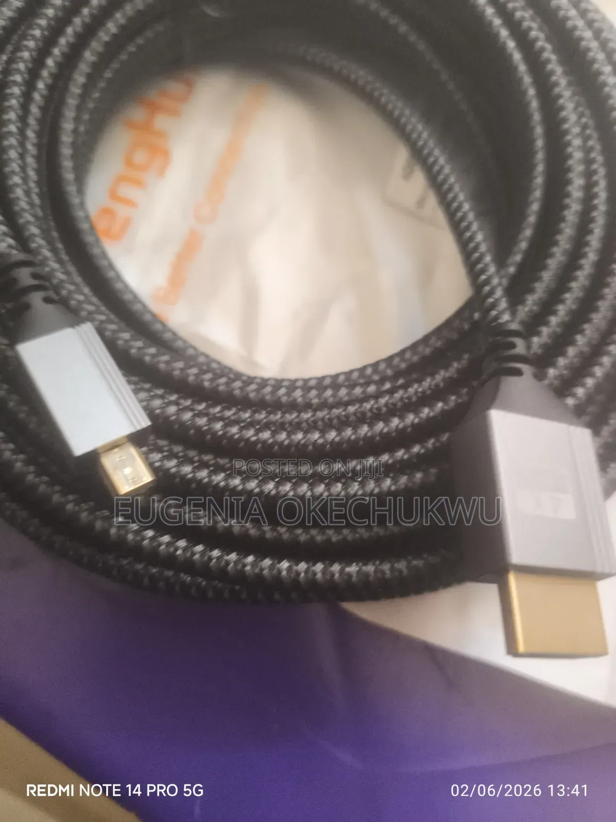 Micro Hdmi to Hdmi Male Cable 10m