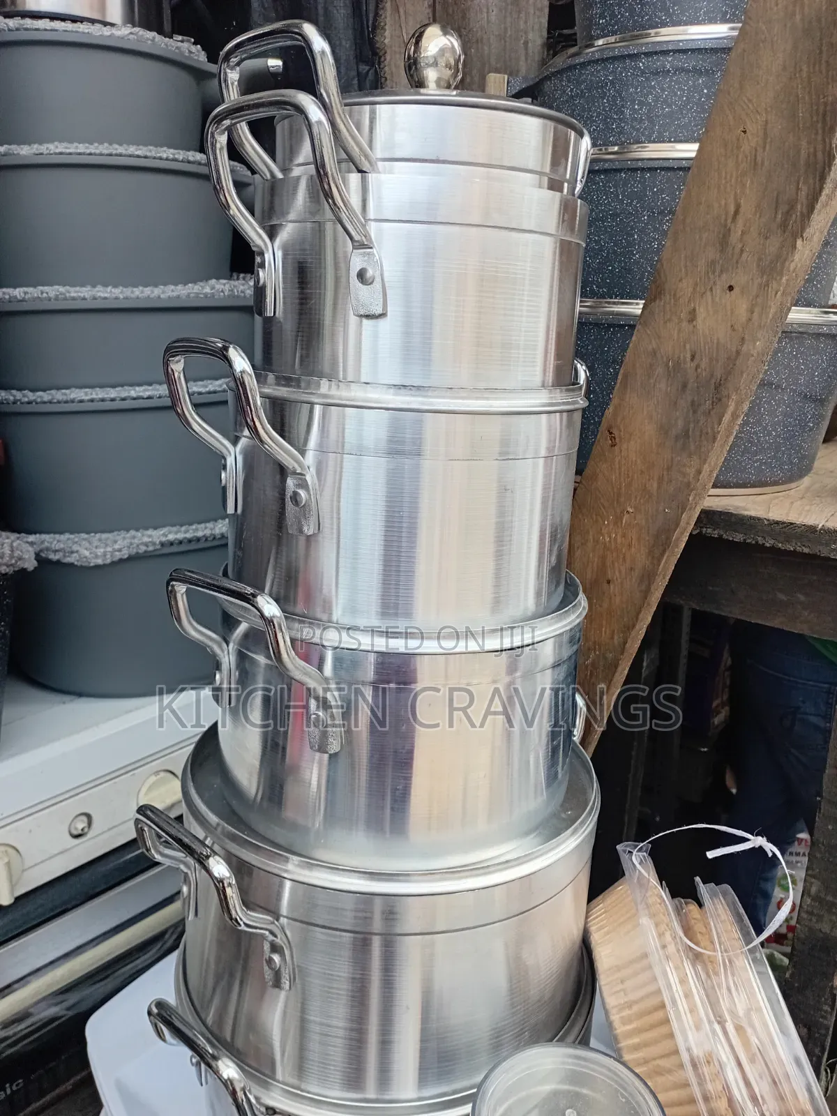 7 Set Aluminium Pots