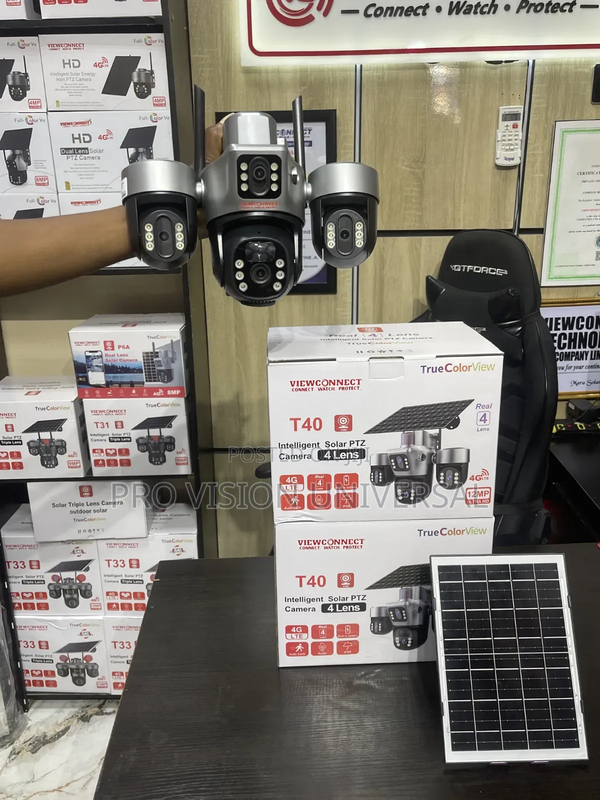 Solar Camera 4lens 12mega Pixel 4g V380pro
