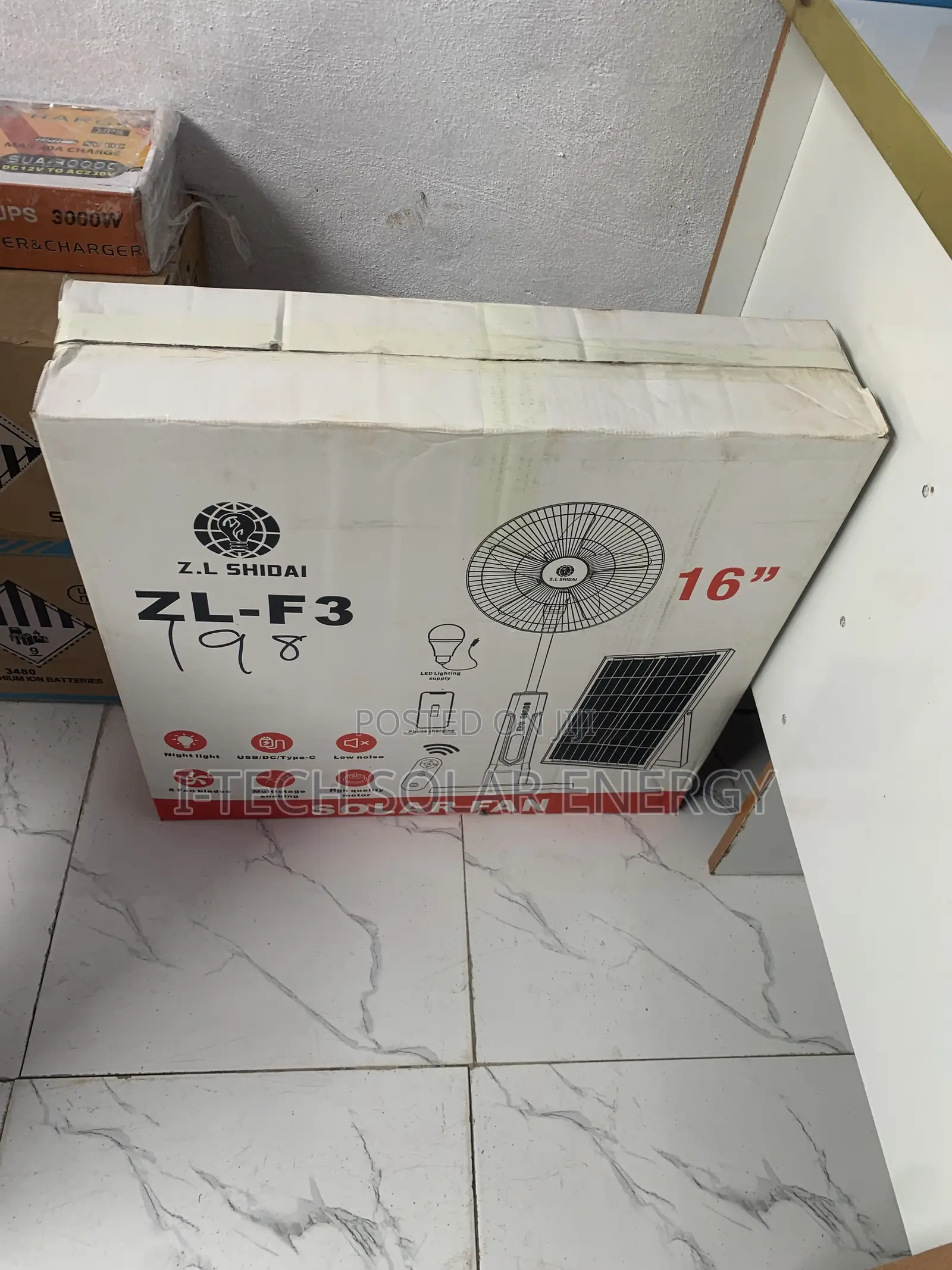 Solar Rechargeable Fan