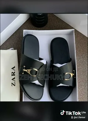 Male Leather Slippers