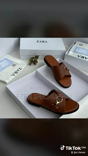 Male Leather Slippers