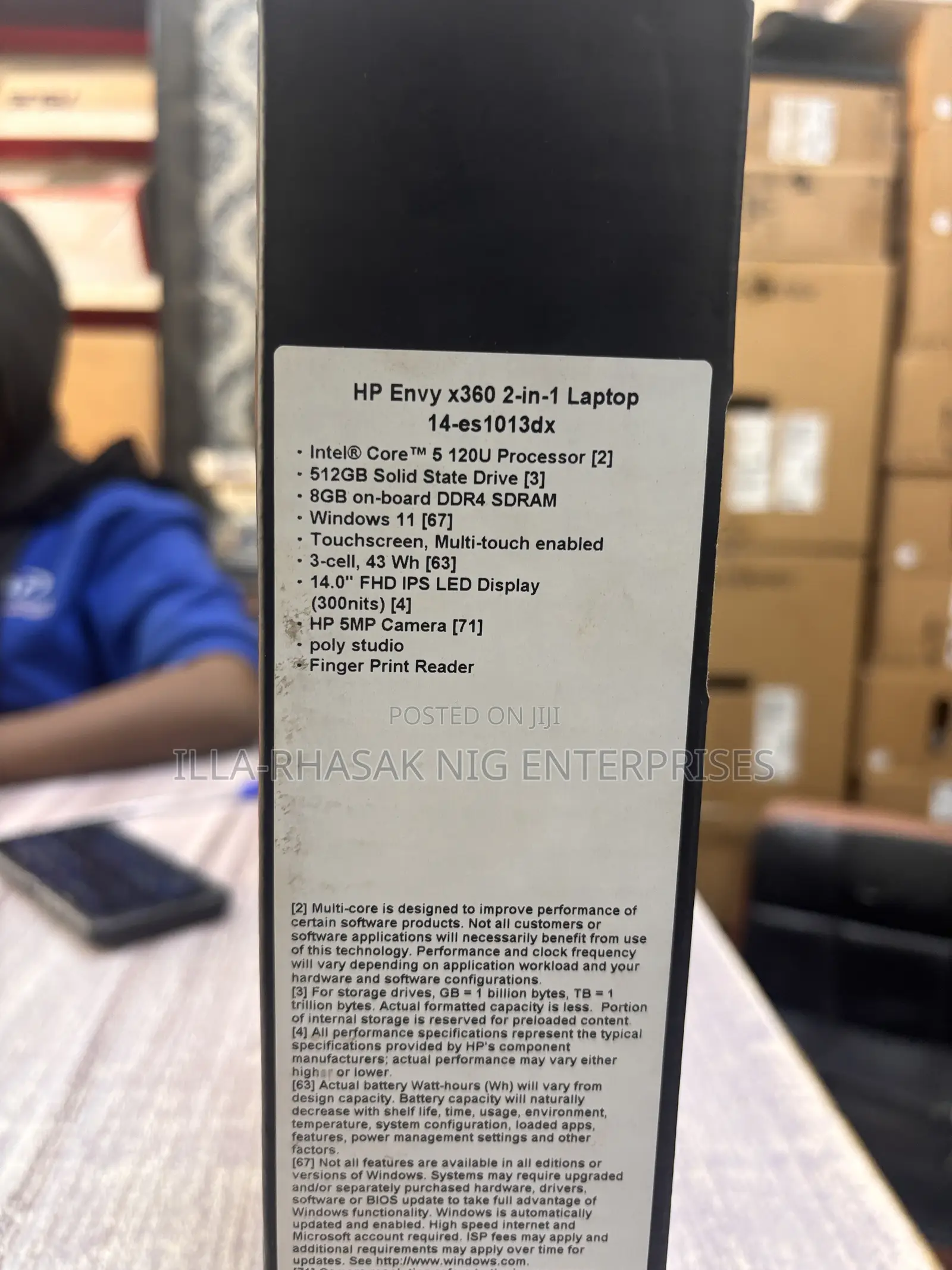 New Laptop HP Envy x360 8GB Intel Core 5 SSD 512GB