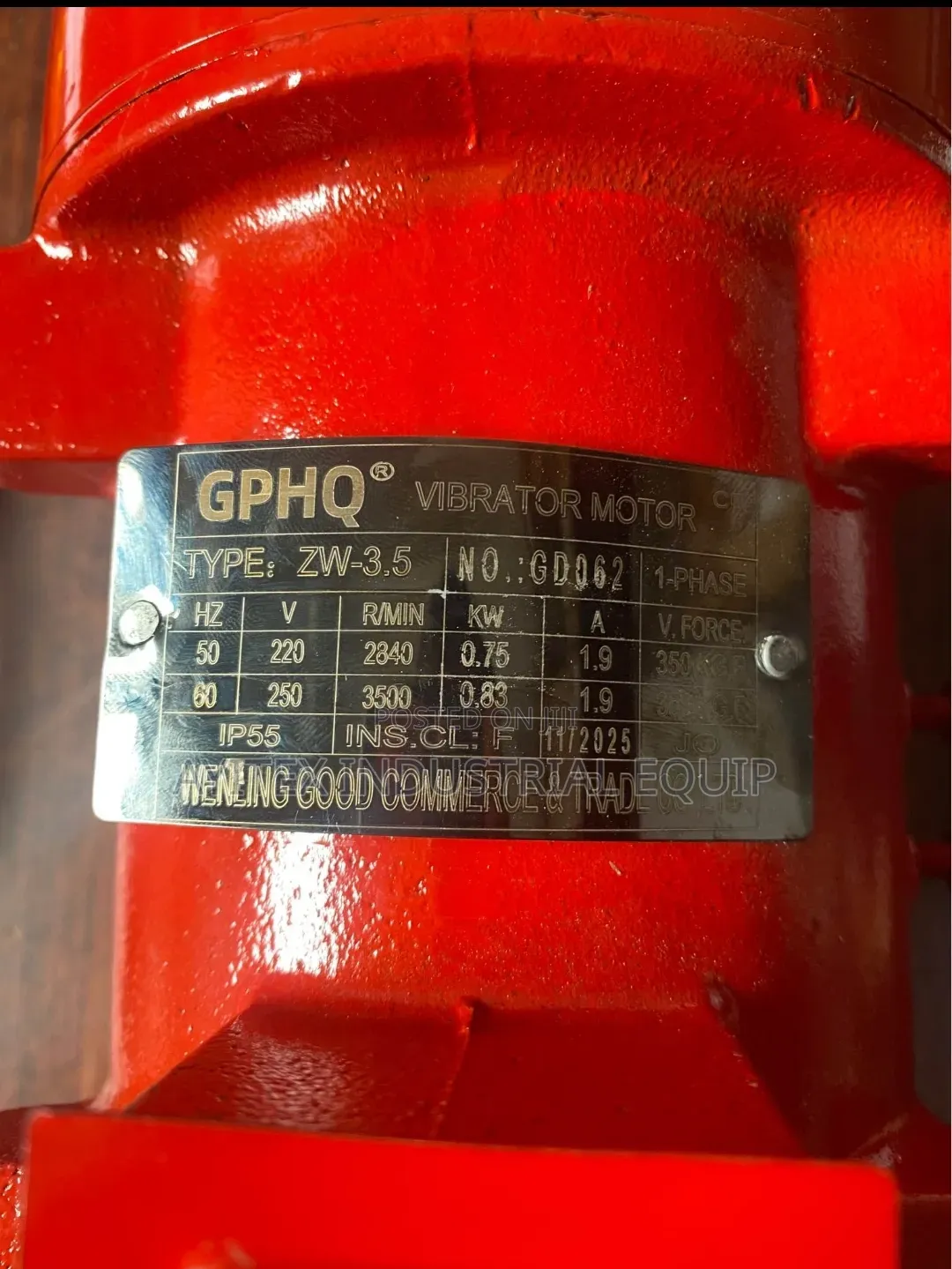 Quality Vibrator Motor 0.75kw Single Phase