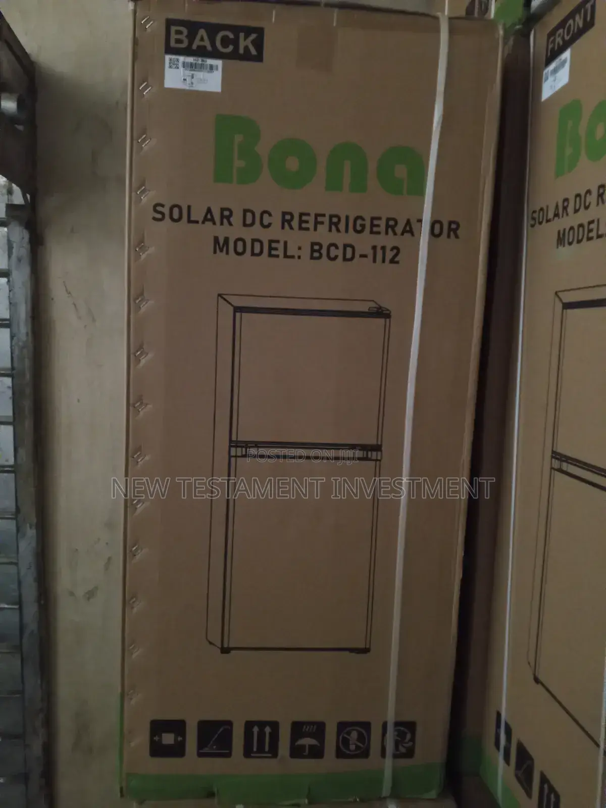 Original Bona Solar Dc Refrigerator Model Number BCD 202liters With 2y