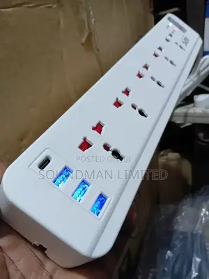 Original Apc 5 Way Extension Socket With Usb Type C Ports