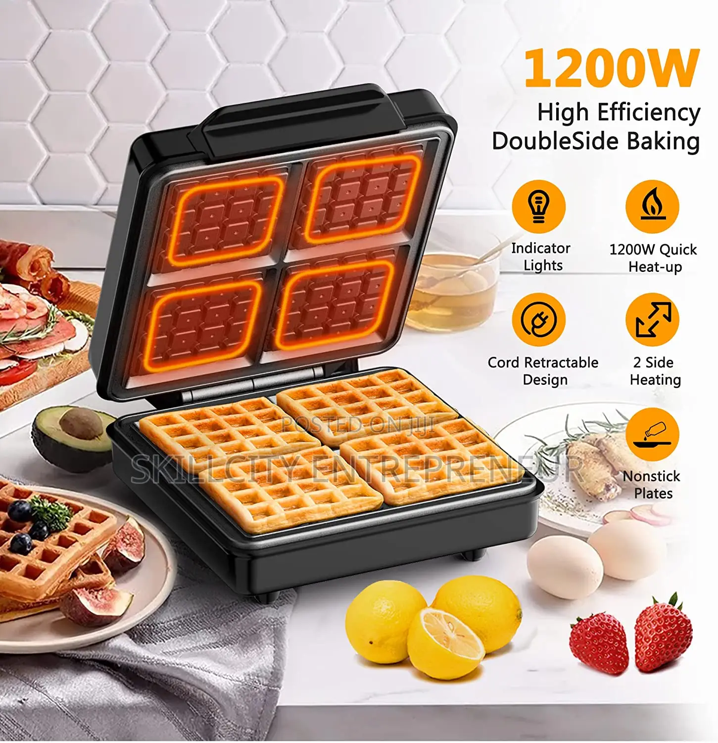 By6 (08025) Waffle Maker