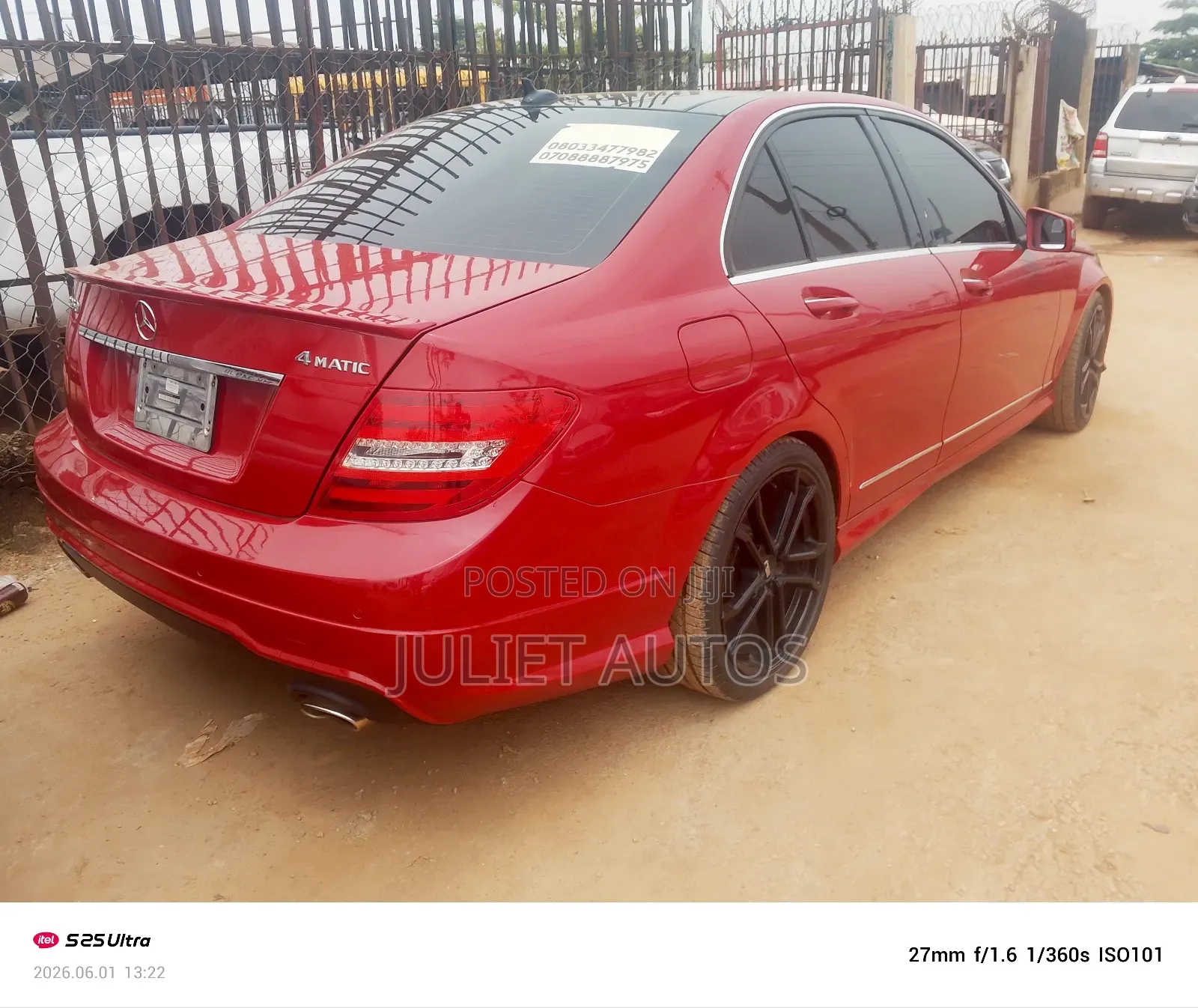 Mercedes-Benz C300 2015 Red