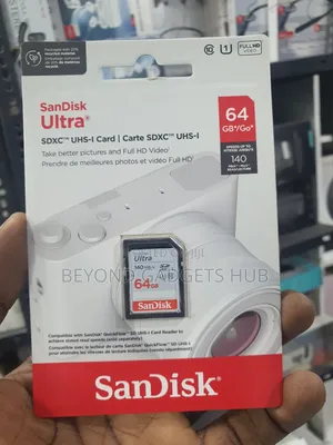 Sandisk Ultra 64gb SDXC Uhs-I Memory Card for Camera