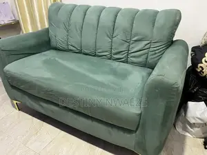 Neatly Used 2 Seater Velvet Sofa