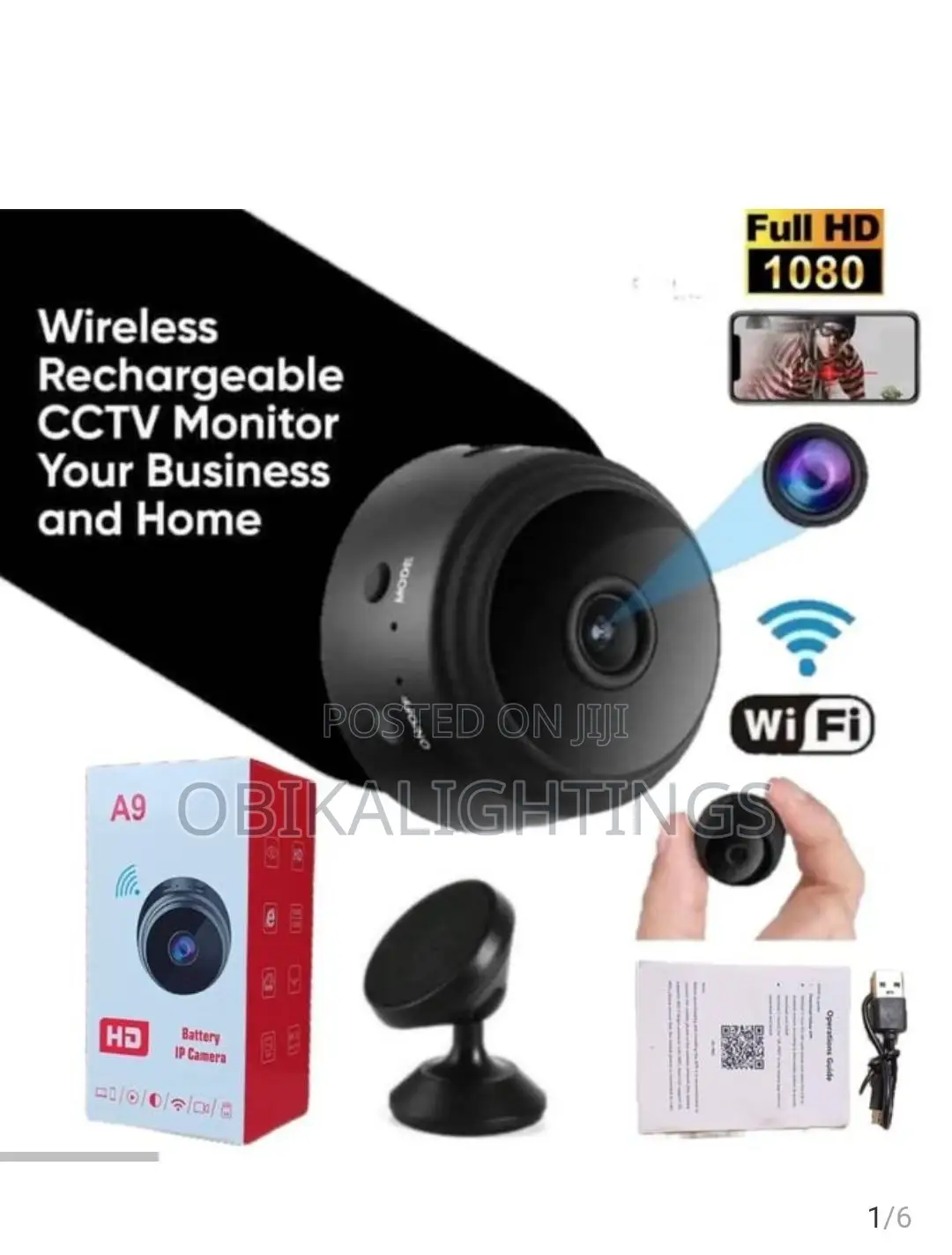 Rechargeable Spy Camera V380