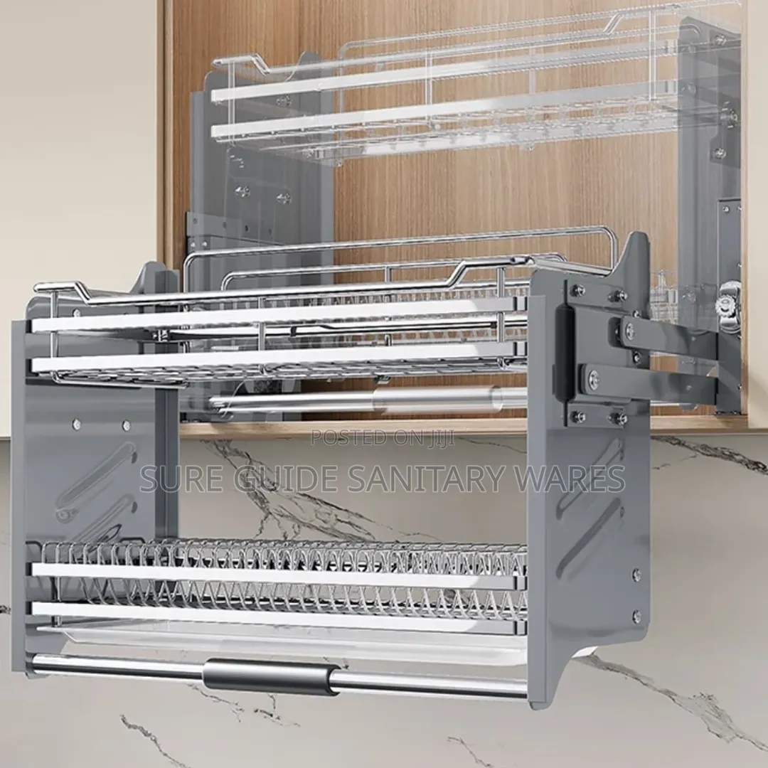 Kitchen Cabinet Pull Down Plate Racks