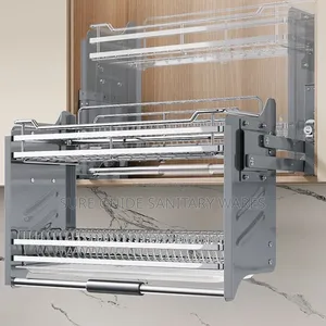 Kitchen Cabinet Pull Down Plate Racks