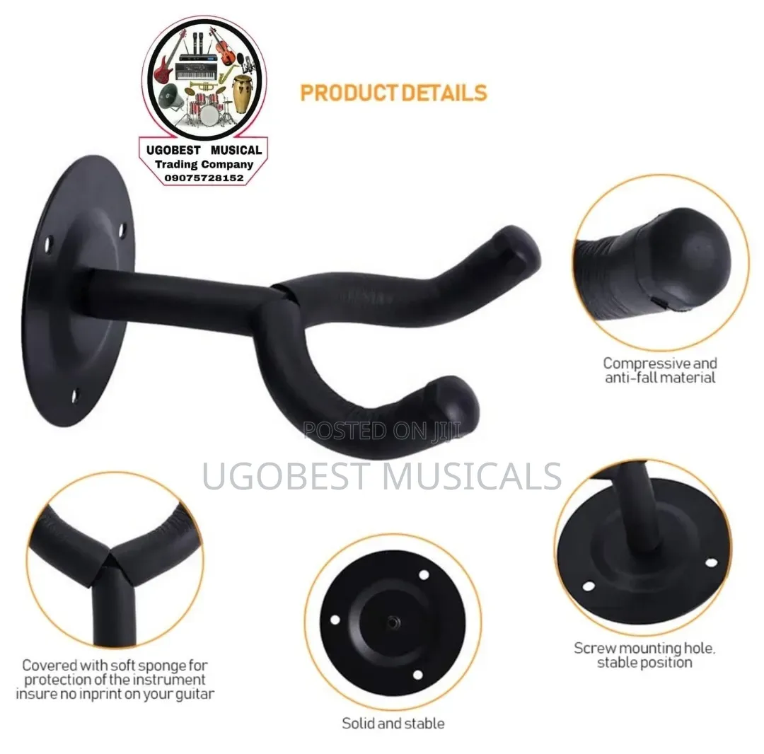 U-Phine Solid and Stable Compressive Wall Guitar Hanger