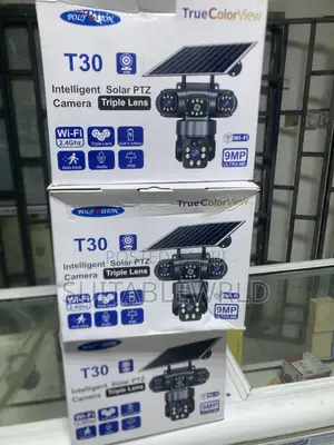 T30 3lens Solar Camera Wi-Fi Network