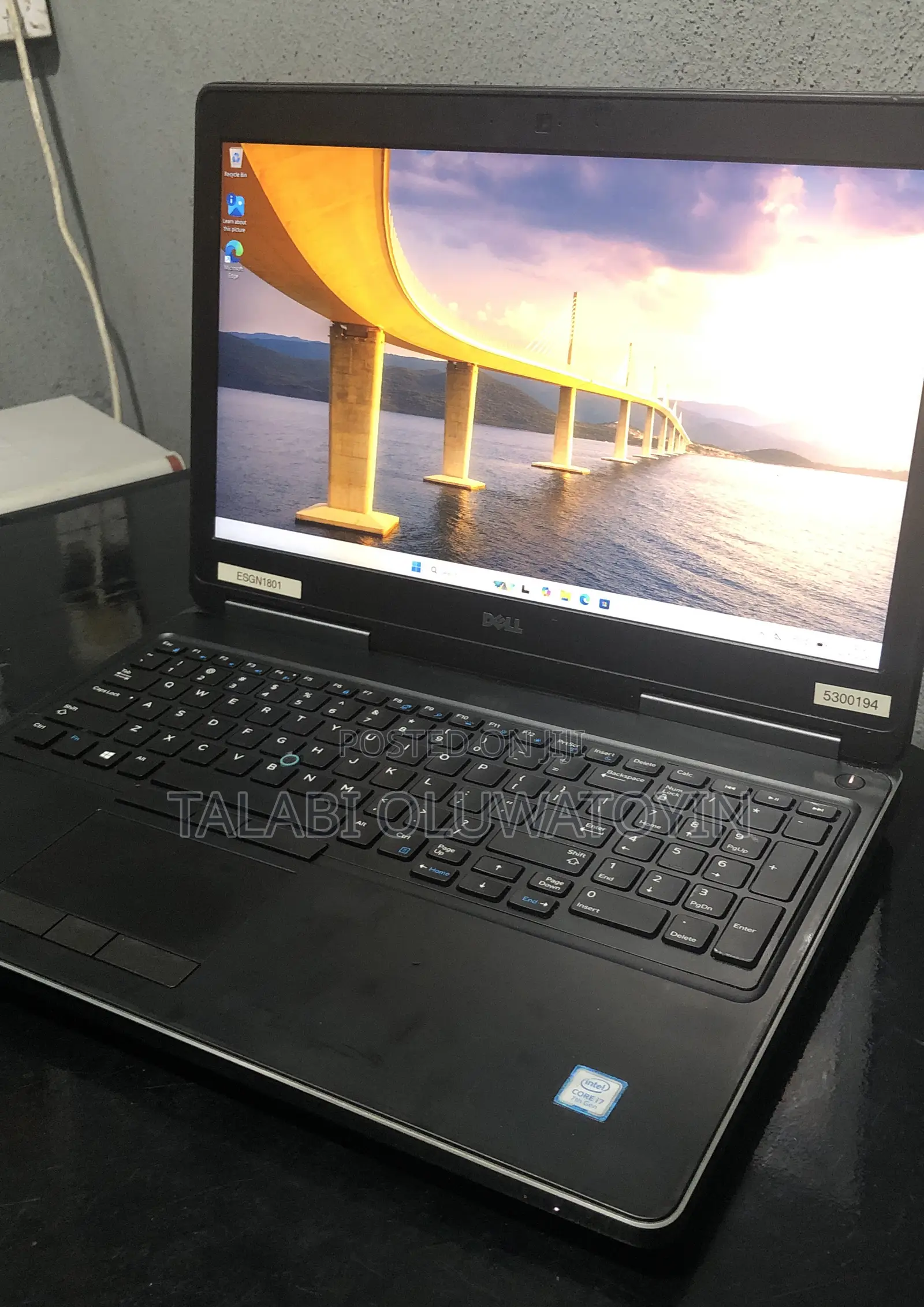 Laptop Dell Precision 7520 12GB Intel Core i7 SSD 256GB